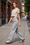 Women's Fashion Wide Leg Long Length Low Waist Wide Leg Jean 100% Lyocell Casual Style Use