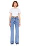 Women's Fashion High Waist Wide Leg Jean Cotton Casual Elegance Modern Design Seasonal Use - 5