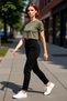Women's Fashion High Waist Narrow Leg Knitted Trousers Thick Winter Business Pants Summer