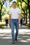 Men's Fashion Slim Fit Slim Fit Denim Jeans Trousers Ripped Detail Casual Daily Durable Material - 3