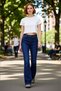 Women Fashion High Waist Flare Jean Casual Style Denim Pants Weekend Seasonal Use - 3