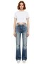 Women's Fashion Spanish Leg Jeans Long Length Regular Waist Flare Fit Casual Style Seasonal Use - 5