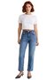 Women's Fashion High Waist Straight Jean Long Length Denim Casual Style Weekend Seasonal Use - 5