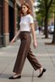 Women's Fashion Leopard Pattern Baggy Jean Pants Cotton Casual Combinations Seasonal Use
