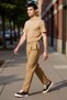 Men's Fashion Wide Leg Relaxed Fit Pants for Daily Combinations Weekend Summer