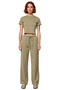 Women's Fashion Wide Leg High Waist Lyocell Pants Cotton Daily Use Summer - 5