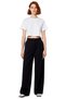 Women's Fashion Wide Leg Pants High Waist Solid Pattern Finike Woven Daily Use Modern Design - 5