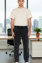 Men's Fashion Regular Fit Jeans Pants Wide Fit Cotton Casual Combinations Seasonal Use - 3