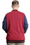 Men's Plus Size College Coats Zipper Jacket Reputation 23634 Burgundy - 4
