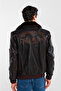 Men's Genuine Leather Red Antique Leather Coat - 3