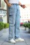 Cargo Baggy Trousers with Side Pockets - 2
