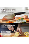 Premium 18-Piece Black Stainless Steel Knife Set - 6