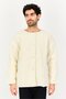 Men Sportswear Fit Reversible Outdoor Jacket, Cream