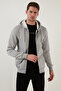 Regular Fit Hooded Zippered Soft Fleece Lined Winter Sweat Men's Sweat 5905340 - 2
