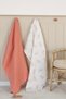 Set of 2 100% Organic Cotton Muslin Baby Blanket - Star Printed 90x100 Multi-Purpose Muslin Blanket Set - 6