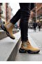 Elastic Men's Sports Boots Camel (Black Sole)