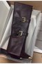 Brown Leggings Detail Buckle Detailed Women's Boots