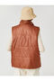 Inflatable Vest with Pocket Detail and Snap Closure - 4