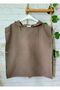 Muslin Poncho Hooded for Girls and Boys Sea, Beach, Pool / Dark Brown - 3