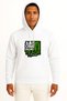 Hooded Investor Stock Market Trader Sticker Chest Design Unisex Sweatshirt