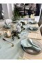 Royal Linen Textured Glittery Mint Green Long Runner (Napkins Not Included) - 4