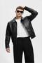 Oversize Men's Imported Leather Jacket with Fur Lining - 2