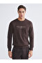 Crew neck printed men's sweatshirt