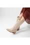 Cowboy Canvas Western Style Pointed Boots