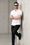 Men's Short Sleeve Slim Fit Summer Basic Stylish Shirt - 4