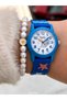 10 Atm, 2 Years Warranty, Blue Silicone Cord Girl's Wristwatch Suitable for Pool and Sea Use - 4