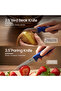 Premium 18-Piece Blue Stainless Steel Knife Set - 8