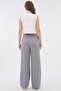 High Waist Velcro Closure Double Pleated Woven Palazzo Pants - 8