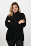 Women's Softshell Wool Plush Fur Lamb Welsoft Jacket with Bone Zipper and 3 Pockets Detail (Full Size) - 4