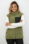 Women's Softshell Fur-Lined Plush Vest with Wool-Blend Lambswool, Welsoft, Bone-Colored Zipper, and Pockets (One-Size-Fits-All) - 2