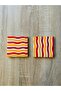 Galatasaray Coaster Set of 2, Yellow and Red Coasters, Fan Coaster Set of 2 - 3