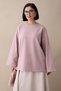 Oversized Wide Sleeve Dusty Rose Sweatshirt - 2