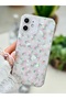 iPhone 12 and 12 Pro Compatible 2in1 Flower Design Printed Flexible Silicone Case - 3