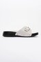 Women's Slippers with Single Buckle Belt Beige - 2
