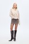 Asymmetrical Zippered Knitwear Sweater Stone - 4