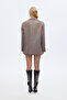 Striped Cashmere Blazer Jacket Mink - 5