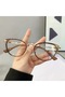 Cat Eye 55 Ekartman Metal Transparent Women Men Unisex Blue Light Protection Screen Glasses Eyewear - 4