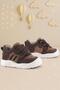 Schaggy Genuine Leather Brown Baby Sneakers