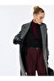 Trench Coat with Cashmere Pockets and Belt Double-Breasted Long Sleeve - 4