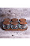 Premium 6-Piece Glass Breakfast & Snack Bowl Set with Wooden Lid and Tray
