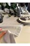Royal Pearlescent Silvery Dark Gray Smoked Runner (Napkin Not Included) - 5