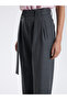 Belted Wide Leg Pants - 5