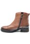 Marsel Genuine Leather Flat Non-Slip Sole Orthopedic Women's Boots Taba - 4