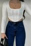 Nicy Power Lycra Dark Blue Super High Waist Loose Leg Denim Jeans - 2