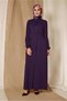 ABAYA 8304 WITH HIDDEN BUTTONED COLLAR LACE-UP ABAYA 8304 - 3