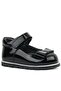Black Patent Leather Bow Baby Girl Ballet Shoes - 2